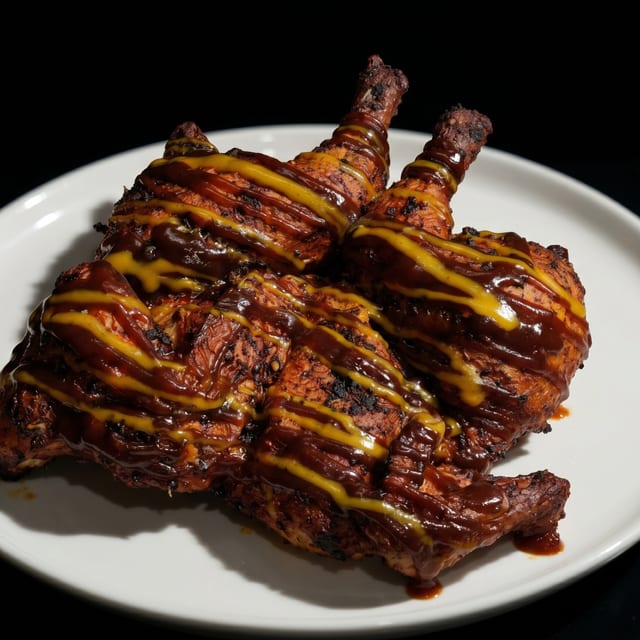 Smoked Half Chicken.